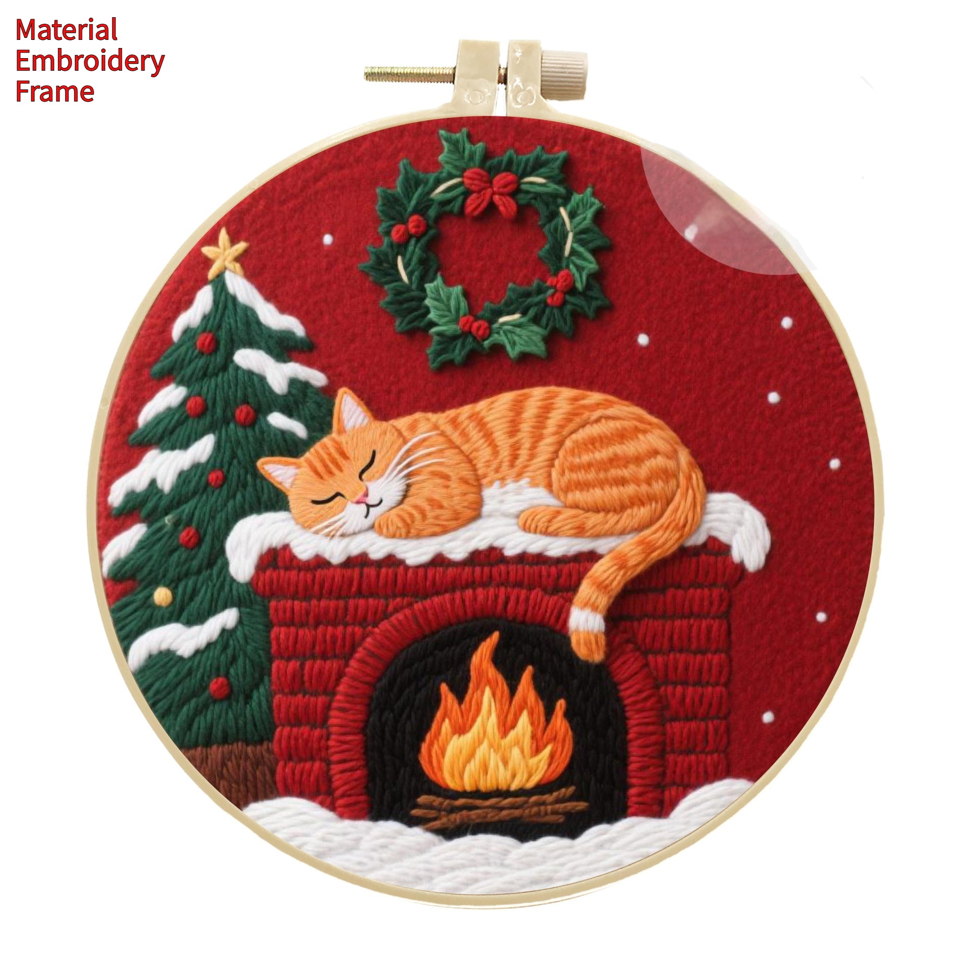 Cat Broderie artisanale Diy Matériau Package