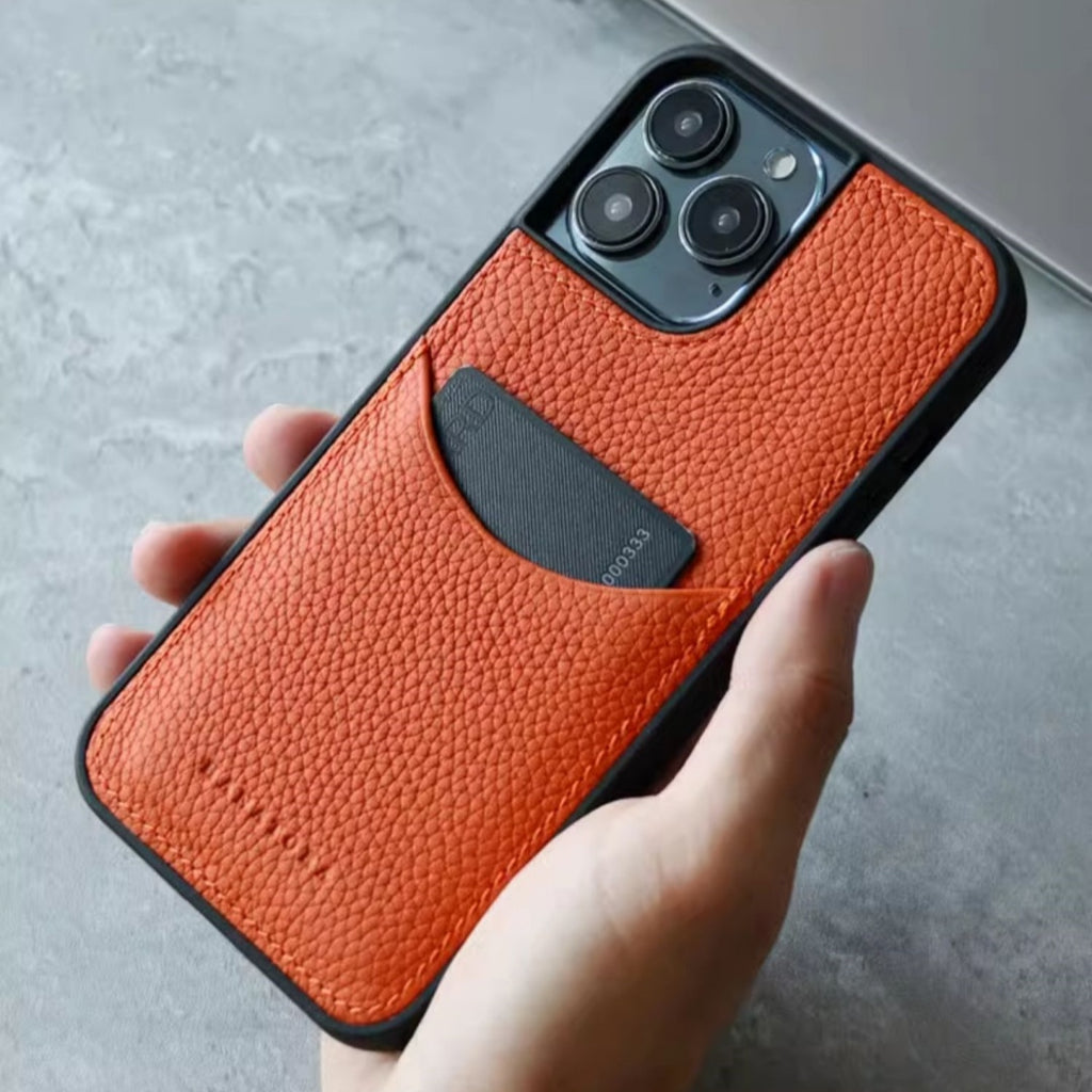 Porte-cartes en cuir Porte-cartes de téléphone d'affaires