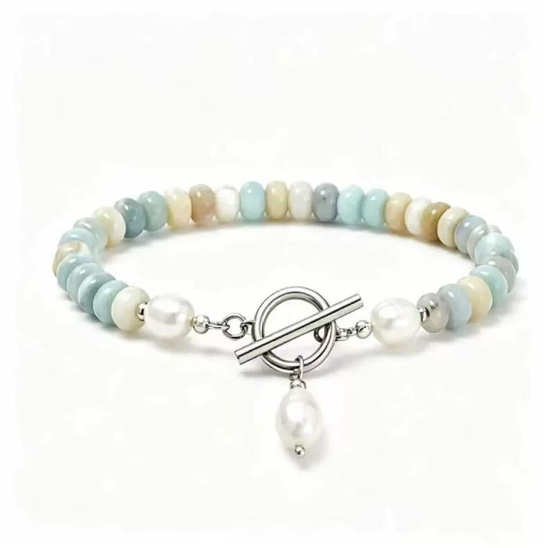 Collier en pierre naturelle Turquoise Pearl