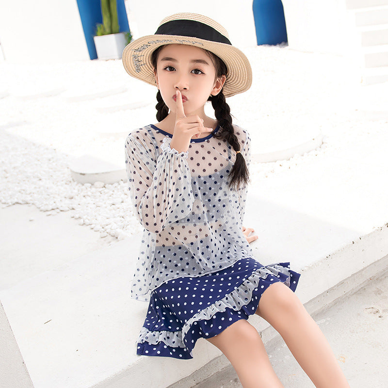 Maillot de bain mignon et doux en trois parties