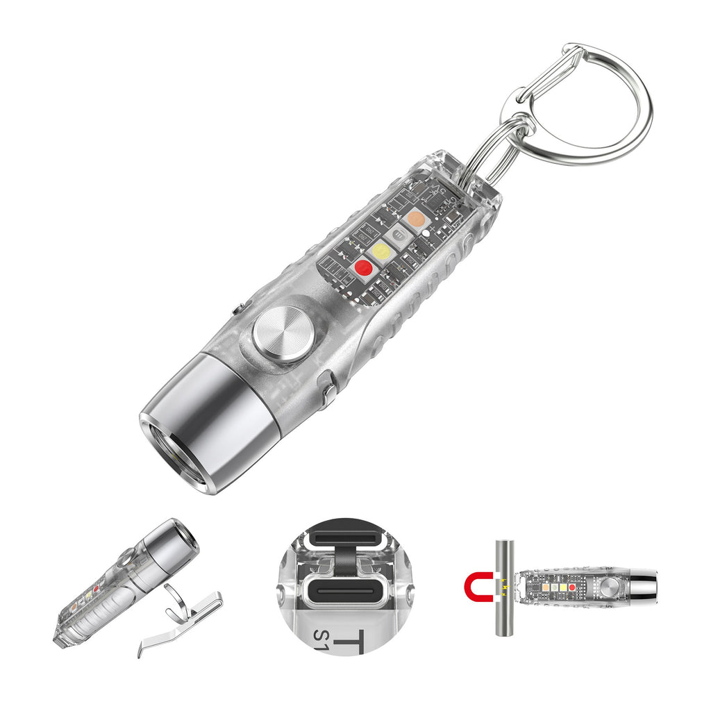 Lampe de poche porte-clés S12Pro avec lumière UV rechargeable pour la détection
