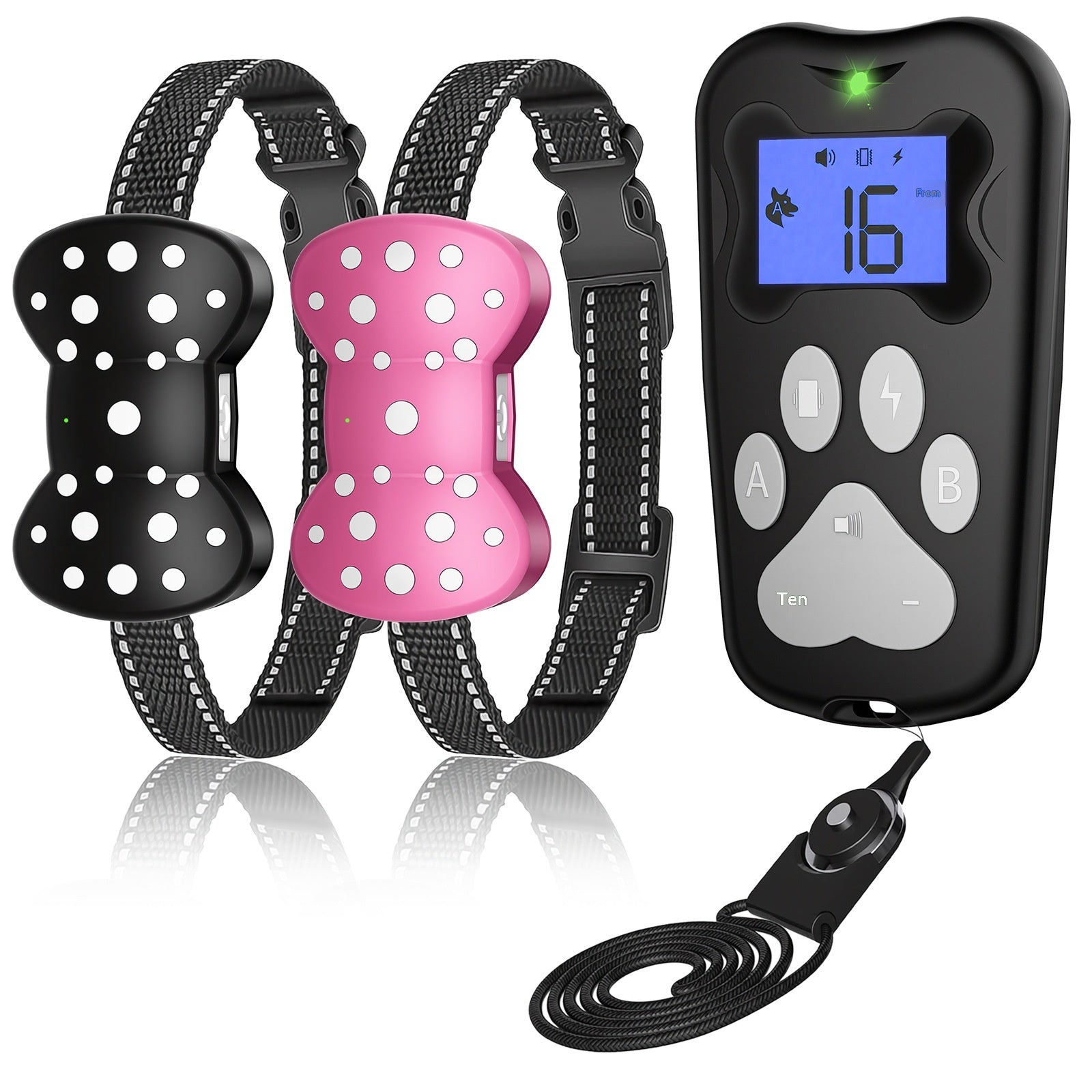 Électrique-choc d'entraînement à distance chien appareil rechargeable étanche longue portée ultrasonic Ba