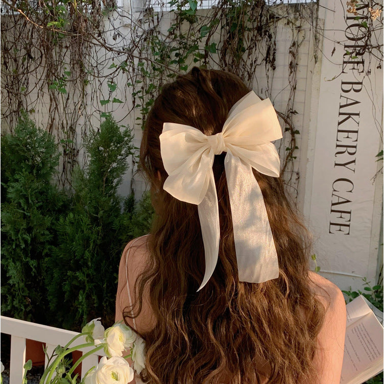 Femelle Sweet Desire Mesh Bow Clip cheveux