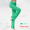 Pantalons de yoga modaux en couleur solide pour femmes