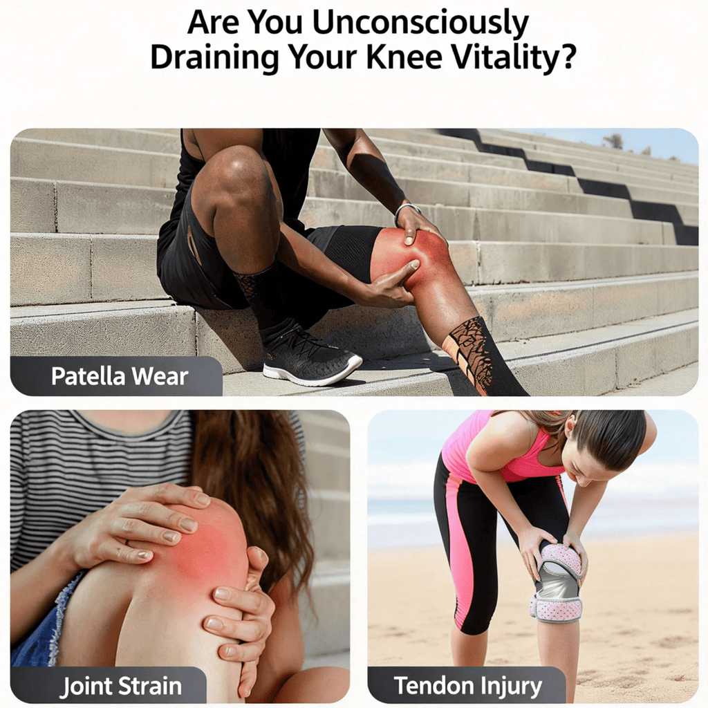 Bracelet de genou double Patella amélioré avec support de genou réglable en silicone Pad