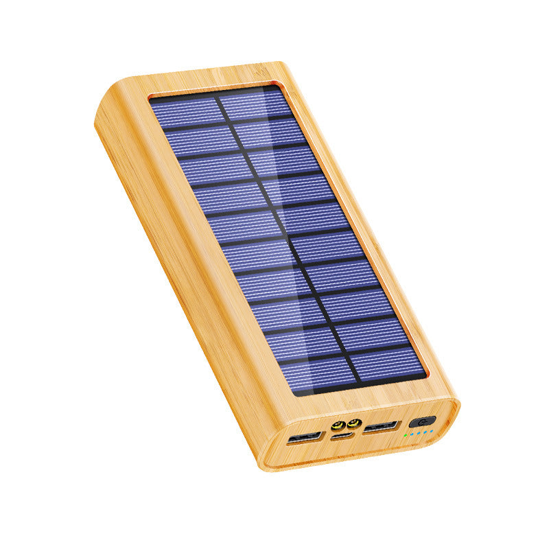 Chargeur portable d'extérieur avec éclairage LED à énergie solaire