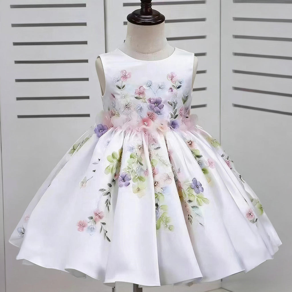 Robe princesse à manches de puff pour enfants