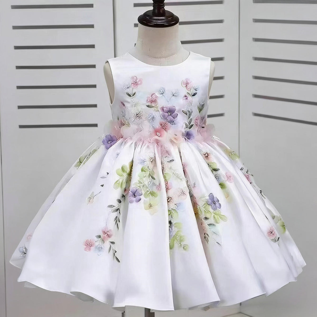 Robe princesse à manches de puff pour enfants