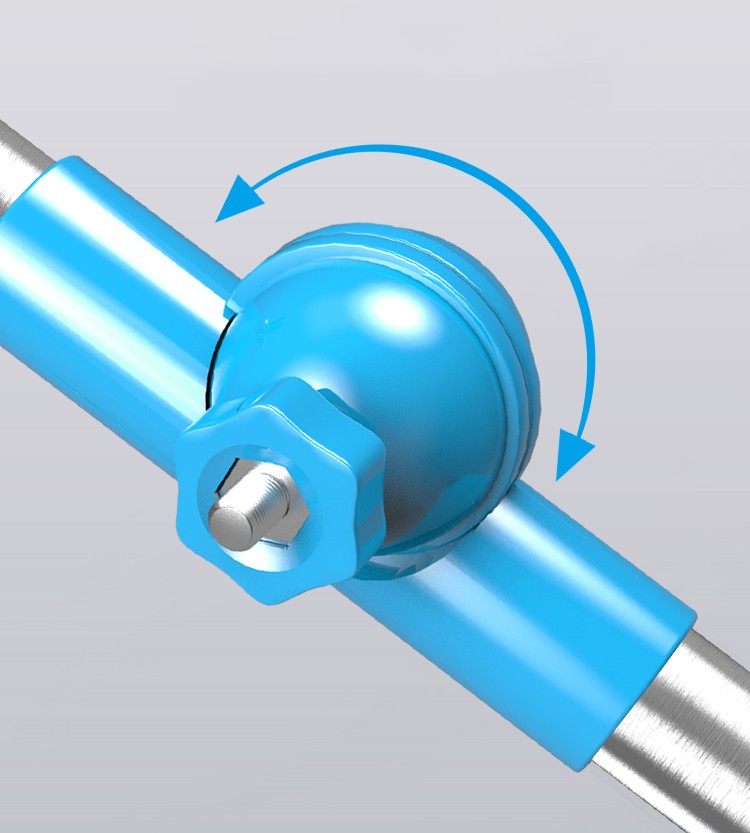 Parapluie de support de tuyau en acier inoxydable épais