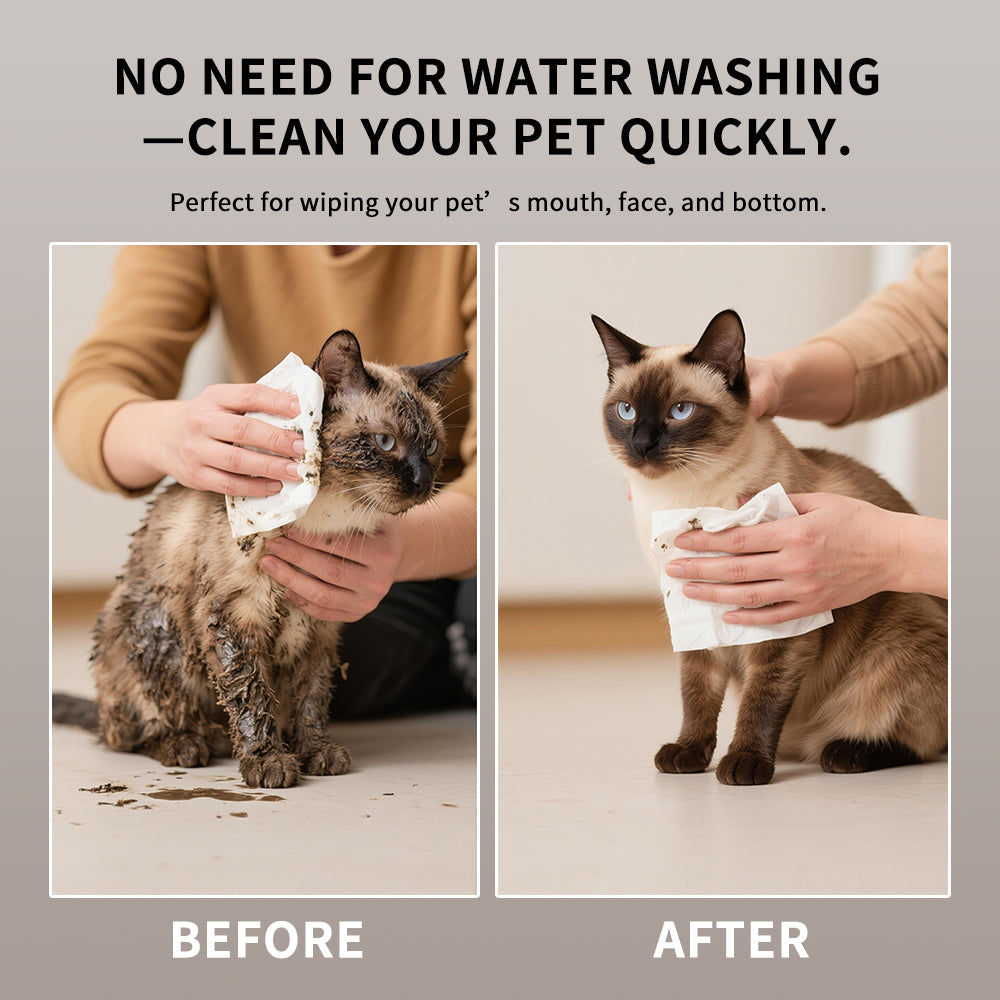Wipes pour animaux de compagnie sans alcool et sans parfum