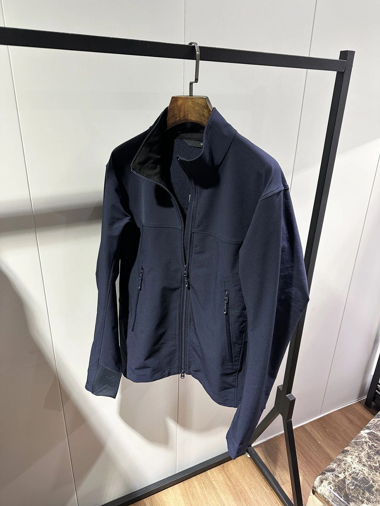 Homme Slim Fit Soft Shell Jacket avec doublure en polaire
