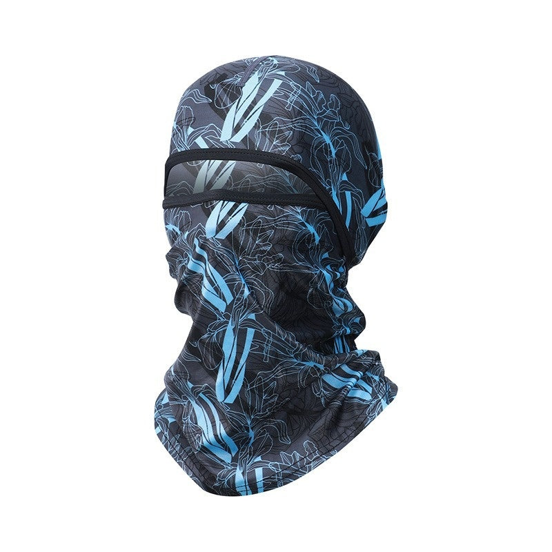 Summer Ice Silk Sun Protection Masque de protection de la tête des hommes Full Face Fishing Sun Protection Scar