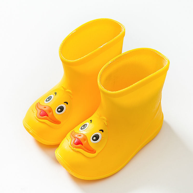 Chaussures en caoutchouc élégant antidérapant pour hommes et femmes & Bottes de pluie pour bébé Velvet
