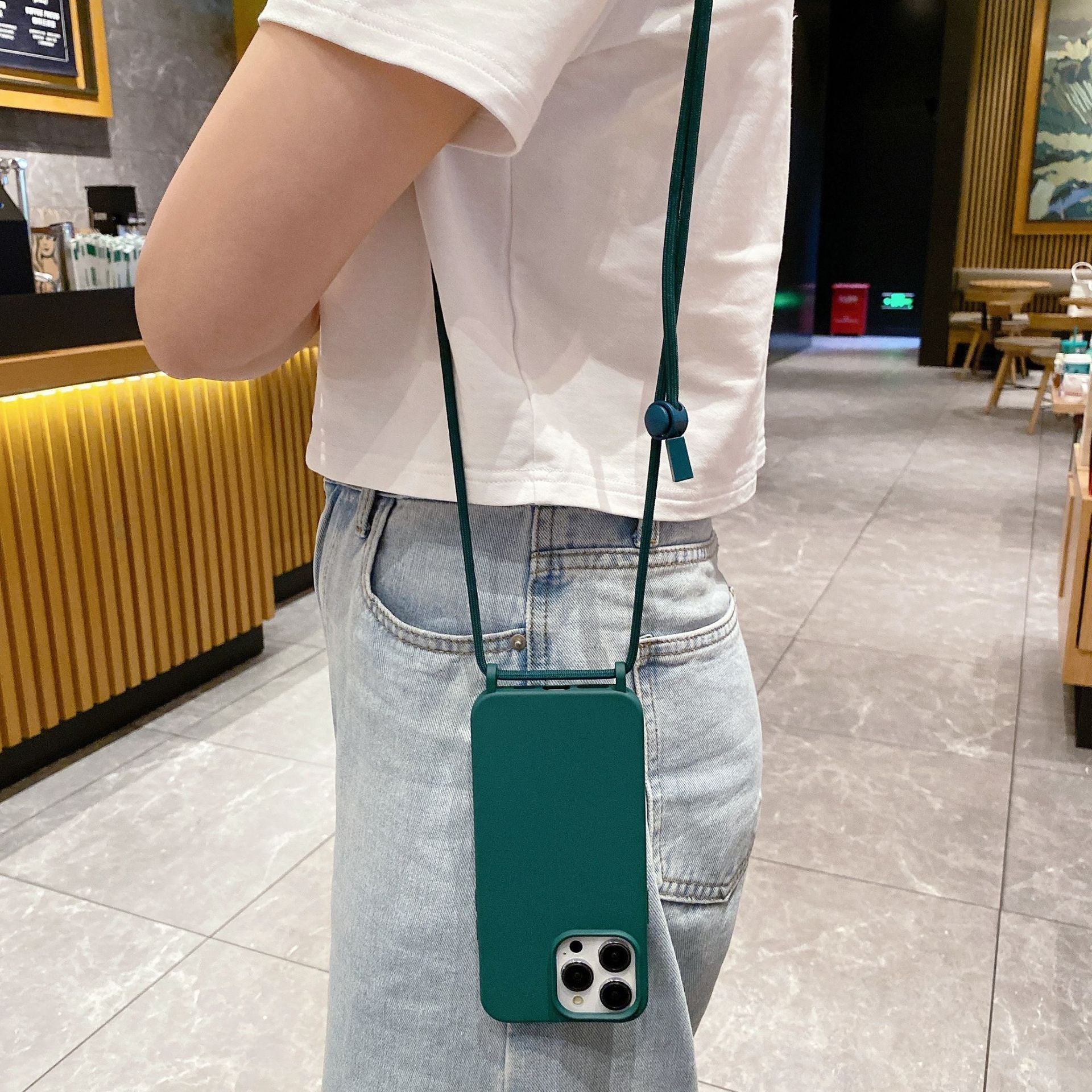Étui téléphonique Lanyard minimaliste épais
