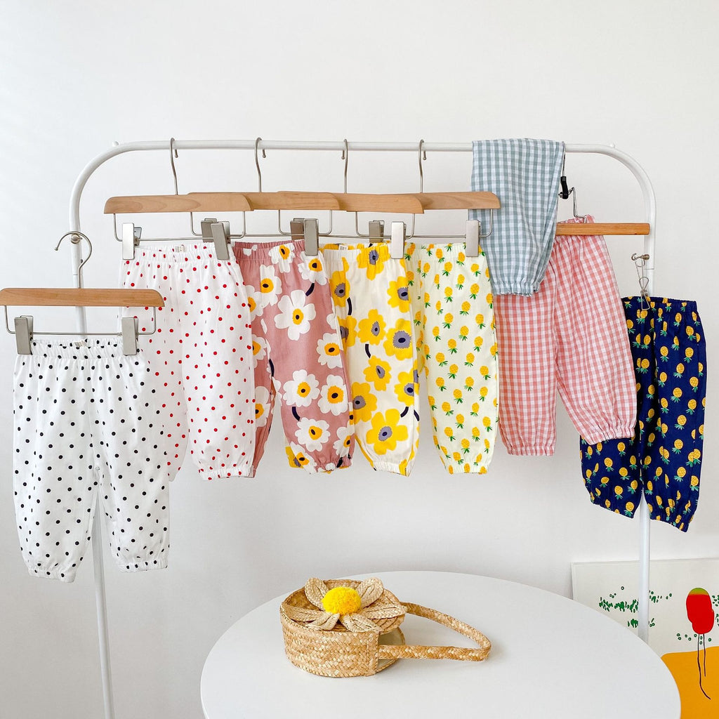 Filles Cotton Flower Mignon Pantalon imprimé
