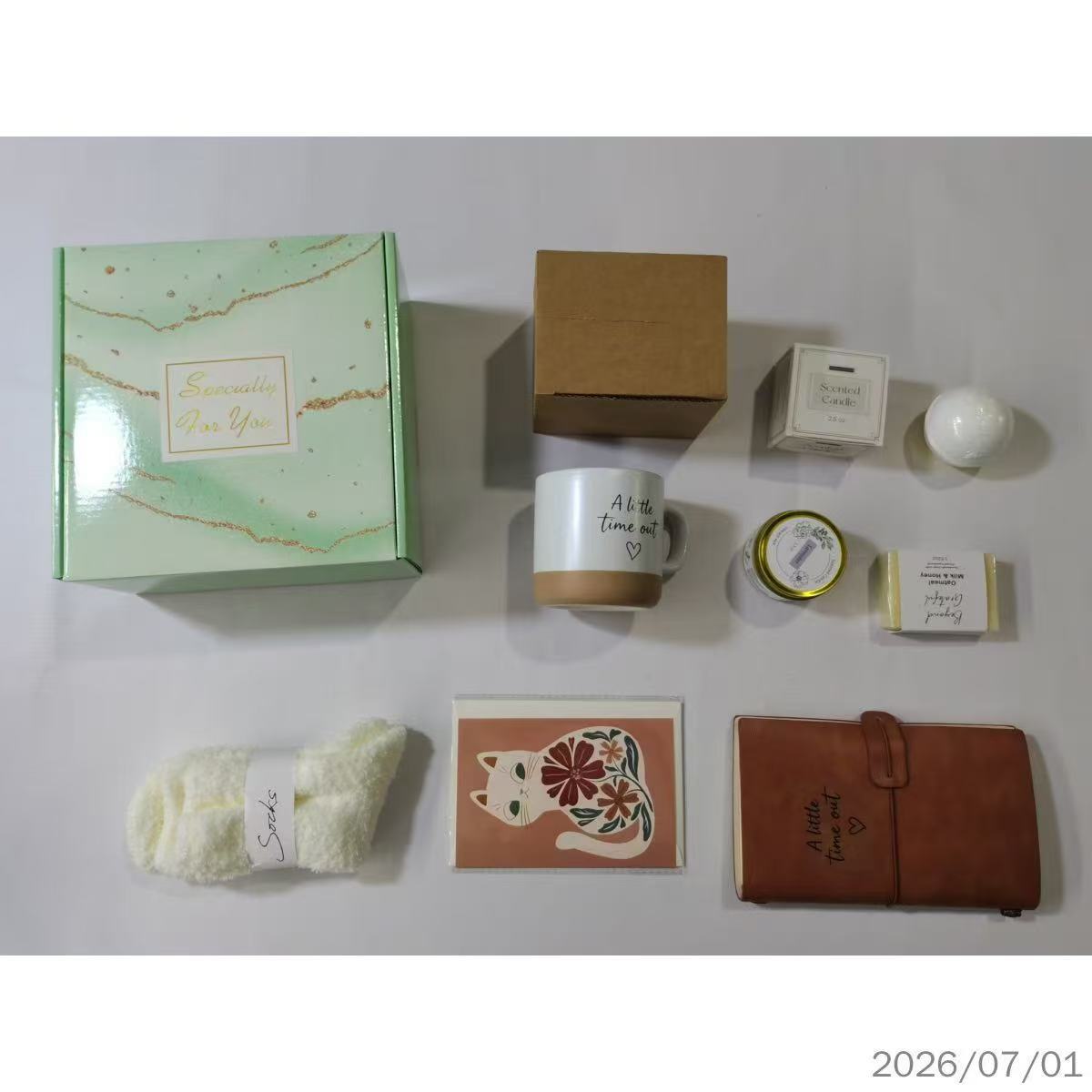 Mug Bougie Bain Bomb Chaussettes Cadeau Box