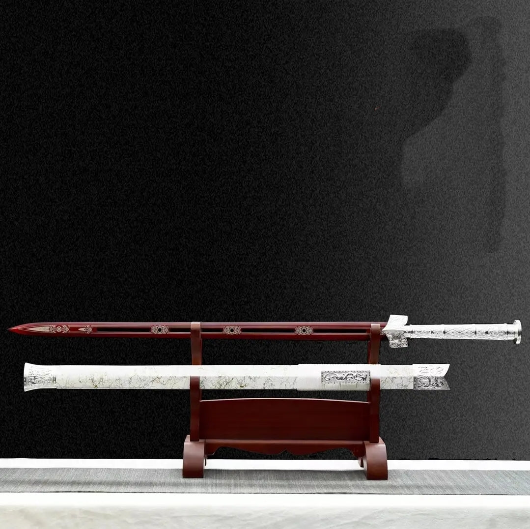 Épée Xuanhong Une pièce en acier à haute teneur en manganèse Arme à froid collectible non affûtée