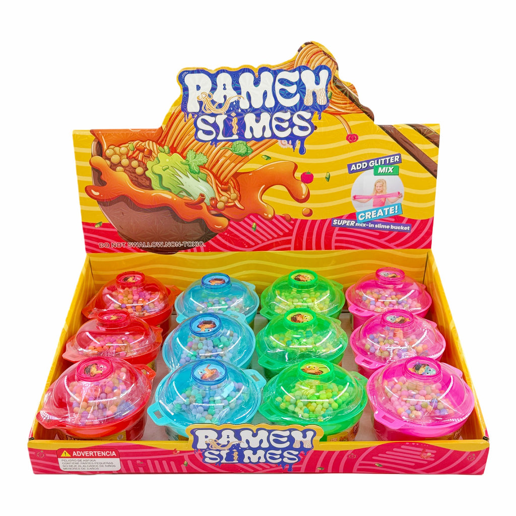 Ramen Style pot bricolage slime jouet avec bonus perles de mousse colorée