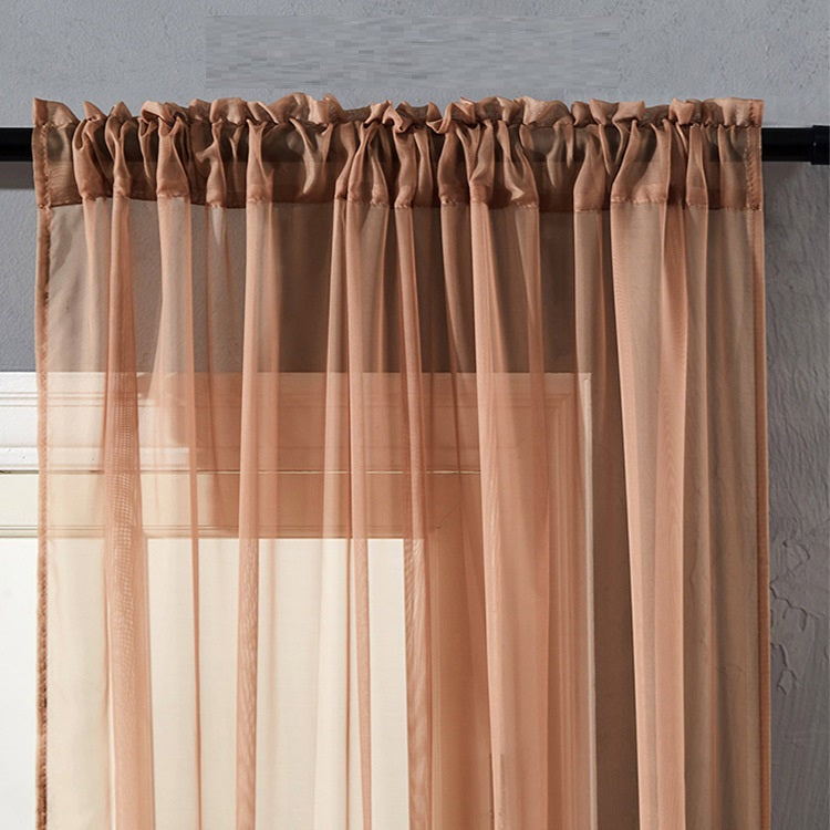 Coton moderne et simple de couleur pure Et écran de fenêtre de lin