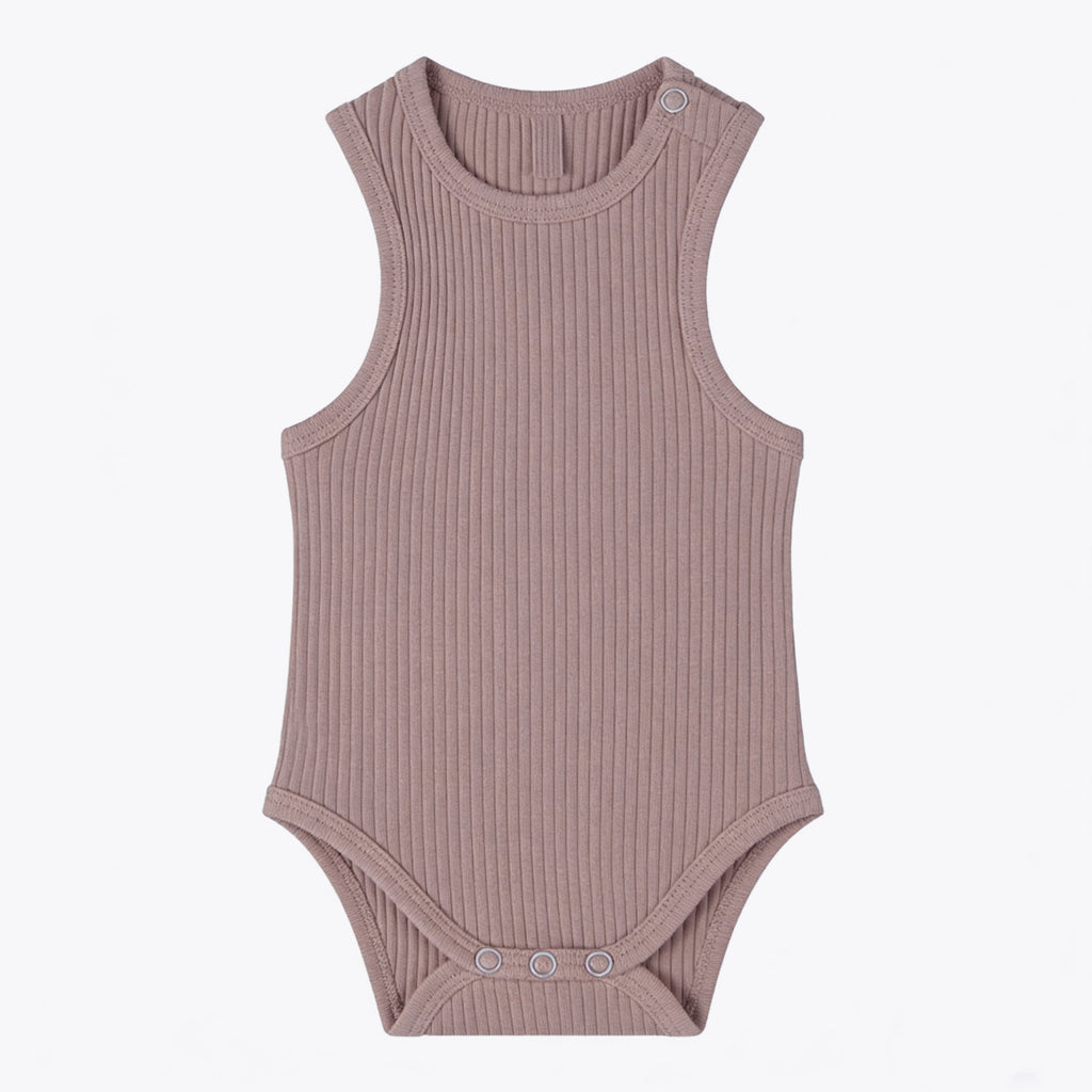 Bébé Romper tricoté à côtes