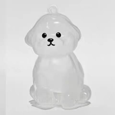 Boîte de stockage transparente de fourrure pour chiots Adorable stockage de boules de fourrure d'animaux