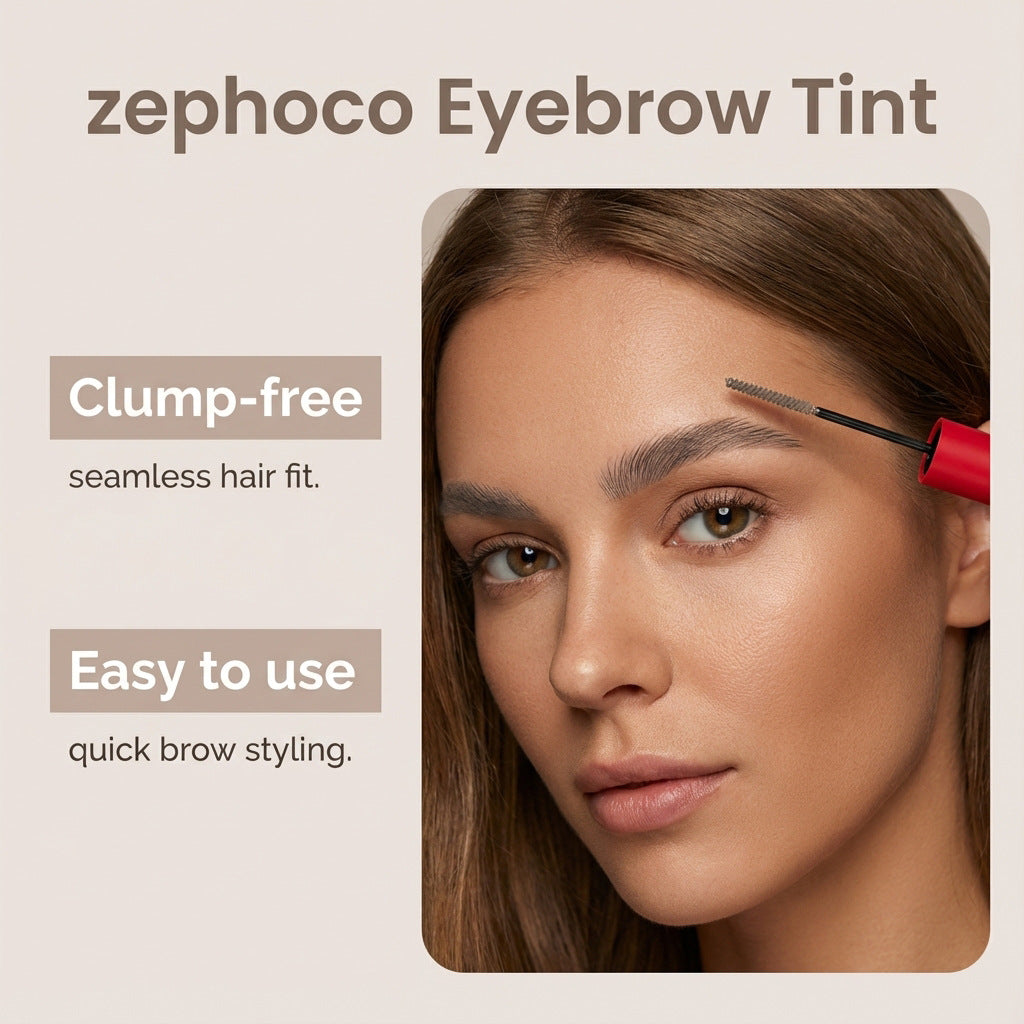 Teinture de sourcils à sourcils imprégnée de rouge