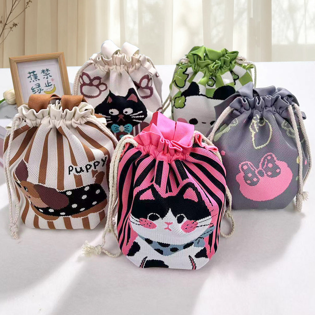 Sac à main de cordon de dessin animé japonais