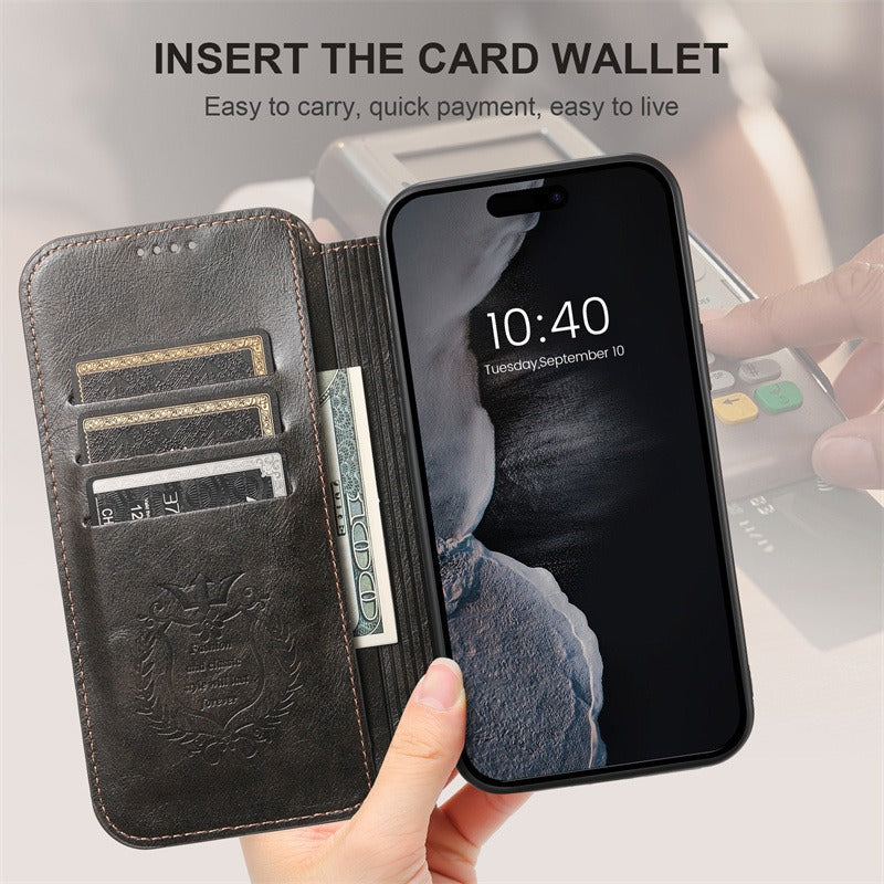 Holster de carte de chargeur sans fil magnétique de boîtier téléphonique
