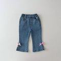 Produit Filles Micro-élastique Denim Bell-bottom Pantalons
