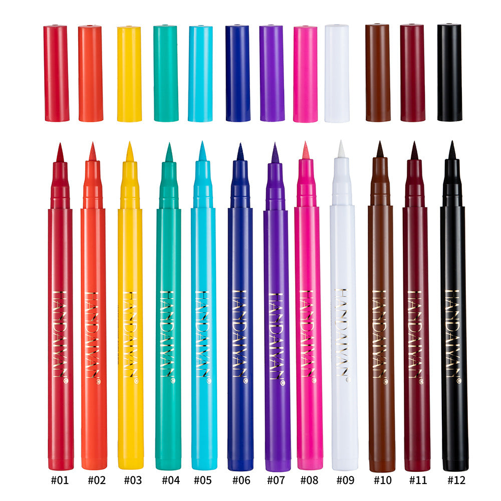 La peinture de couleur bricolage n'est pas facile à masquer Eyeliner mat