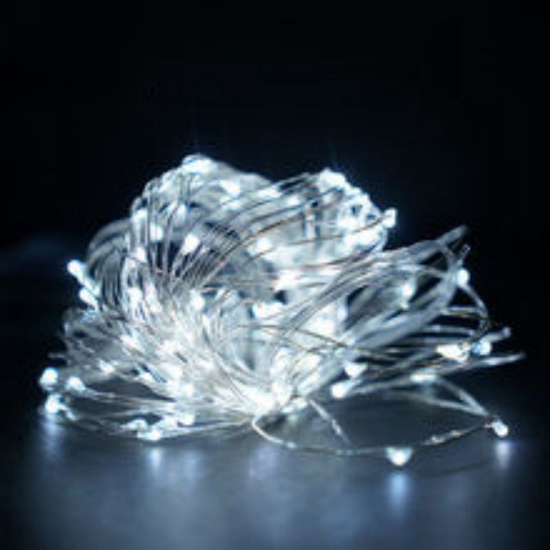Fil de cuivre led Petite couleur Atmosphère Lumière Bande de lumière Chaîne Perles de lumière Arbre décoré