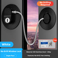 Serrure de sécurité de fenêtre-Black Oval-1 Pack