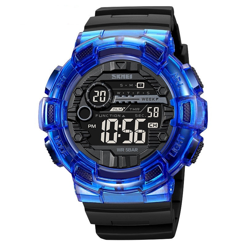 Multifonctionnel Homme Electronic Waterproof Luminous Sports Watch