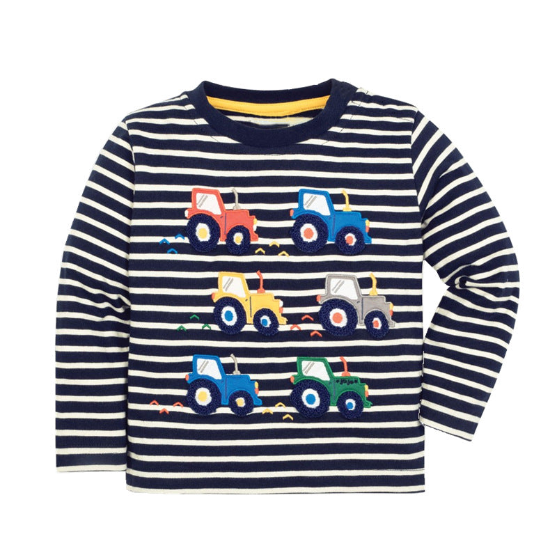 T-shirt d'automne à manches longues pour enfants
