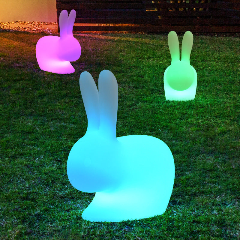 Villa Courtyard éclairage pour le petit lapin blanc