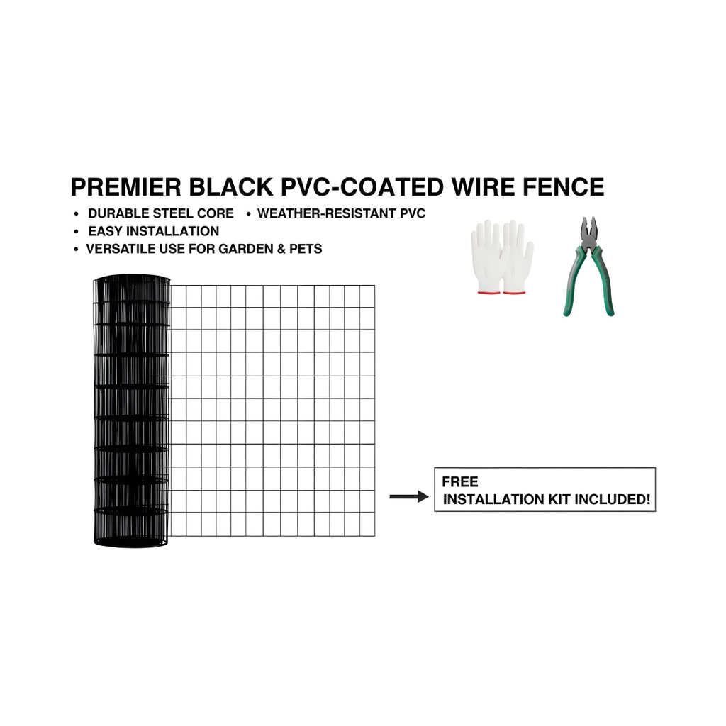 48 INCHx33 FT Mesh métal recouvert de vinyle noir