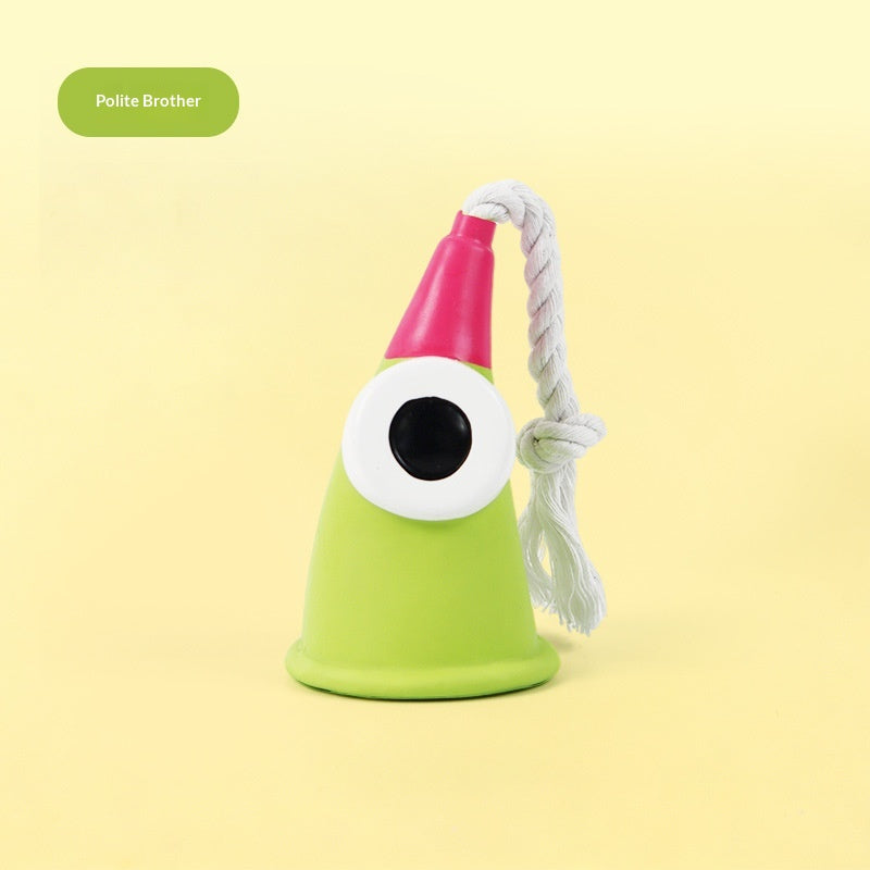 Durable chew-resistant squeaky pet toy
