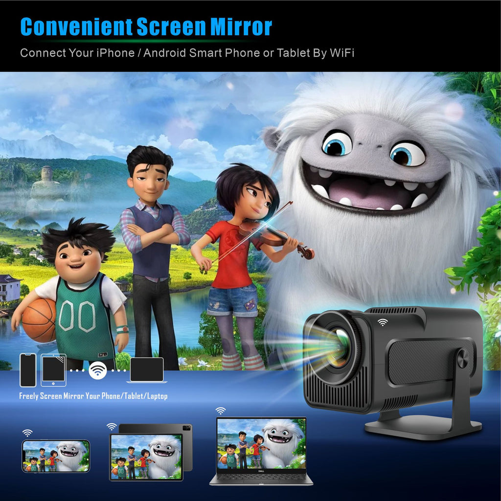 HY320 Android Petit projecteur intelligent HD 1080p