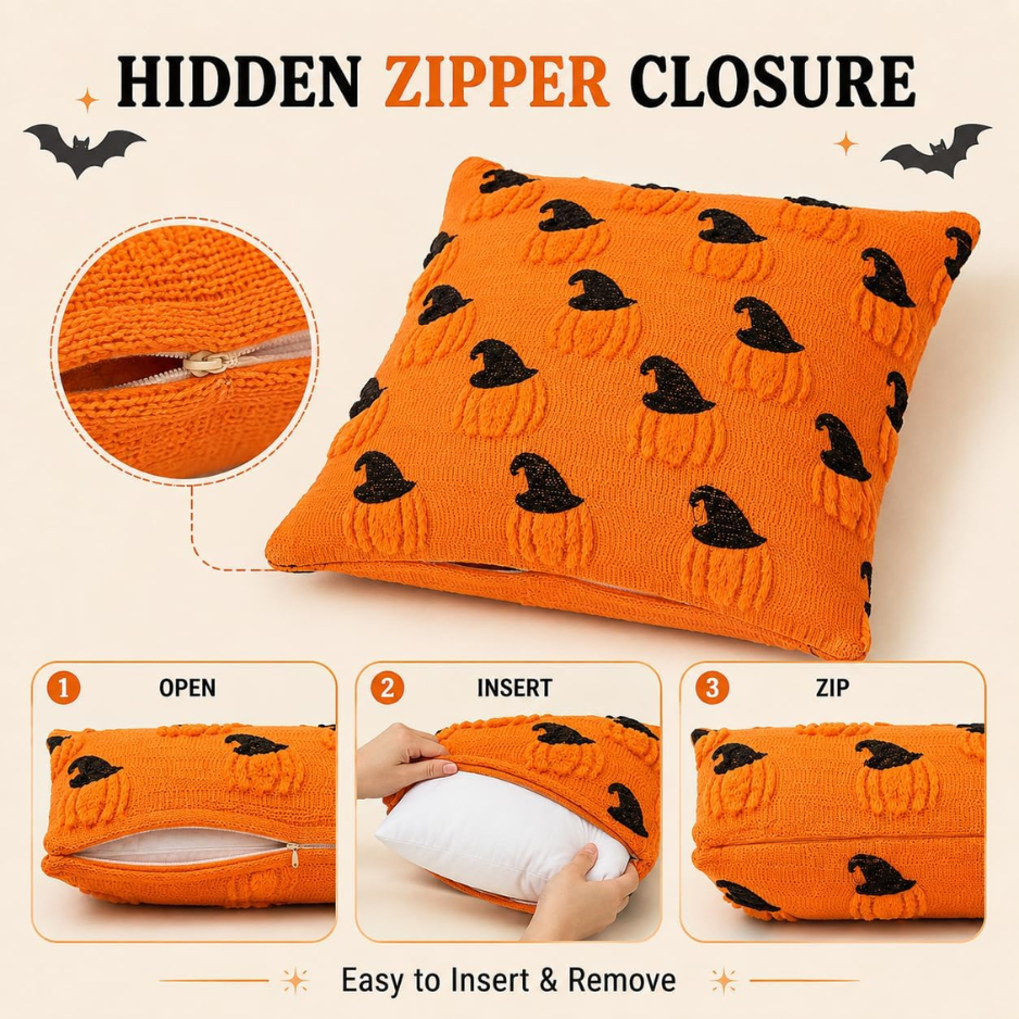Couvertures d'oreillers 2PCS Halloween