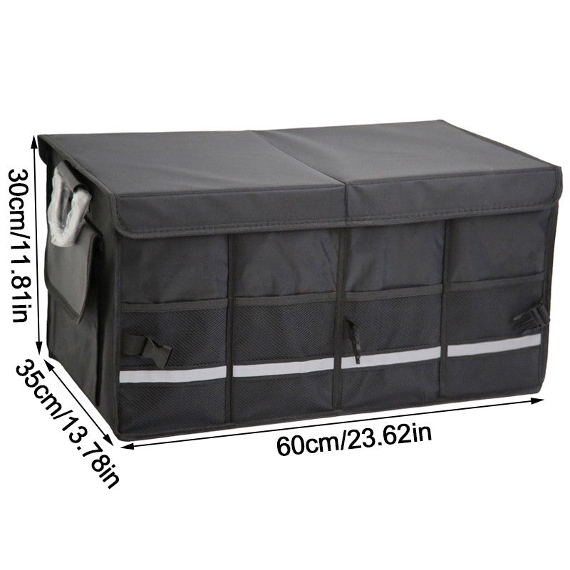 Grand organisateur de boot de voiture lourd fonction pliable pliable boîte de coffre de rangement Tidy
