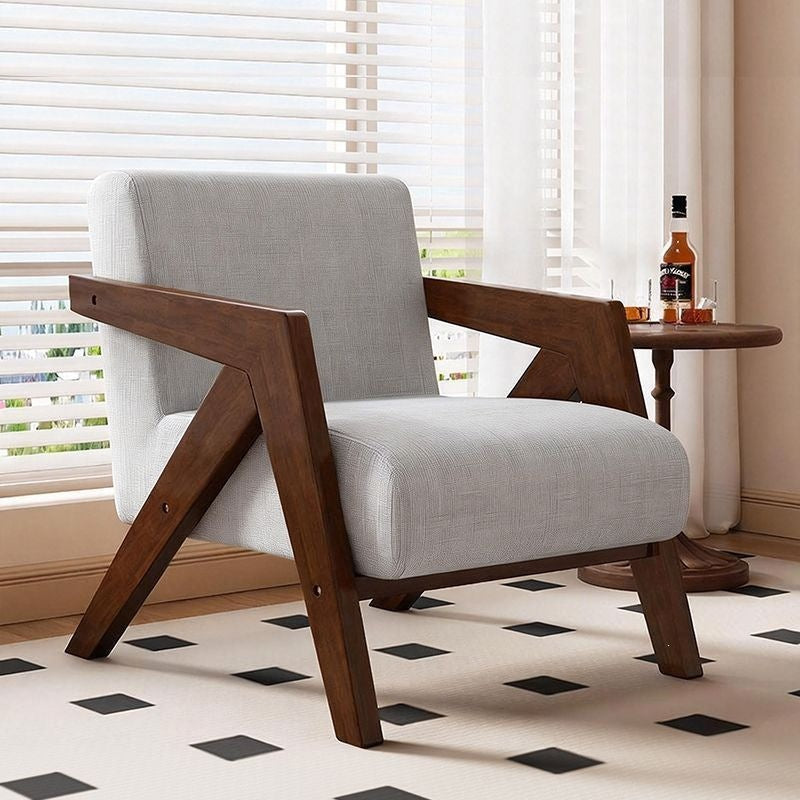 Chaise Canapé simple en bois massif avec dossier