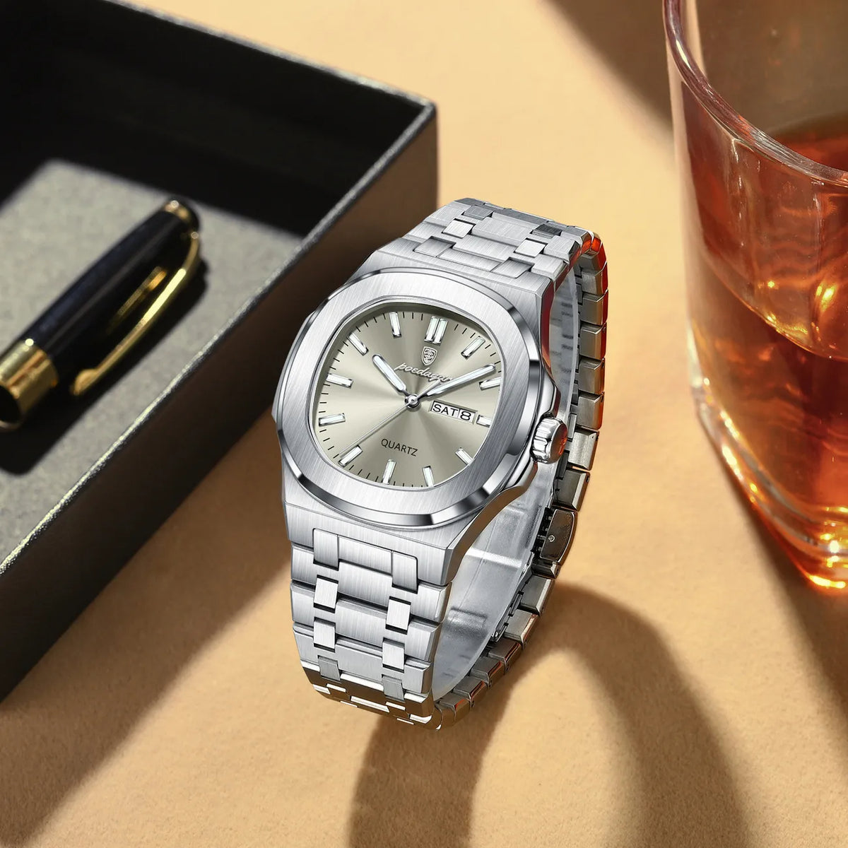 Montre automatique homme imperméable Lumineux