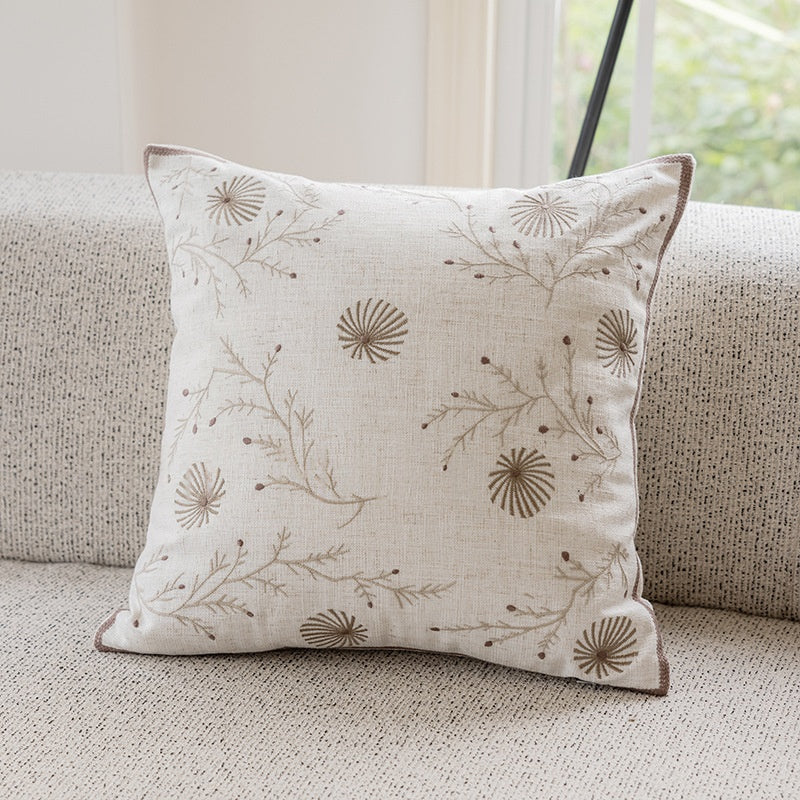 Pastorale Florale Petite fleur brodée Canapé Jet Oreiller