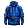 Hoodie rayée avec trois boutons