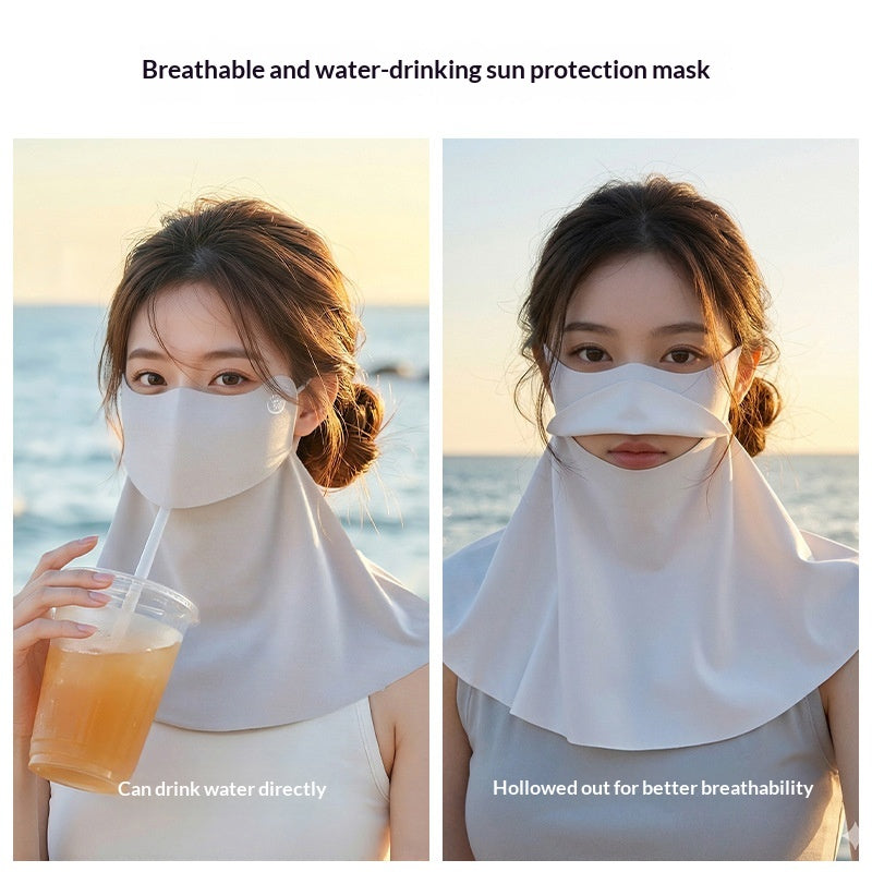 Masque solaire respirant à demi-face pour femmes