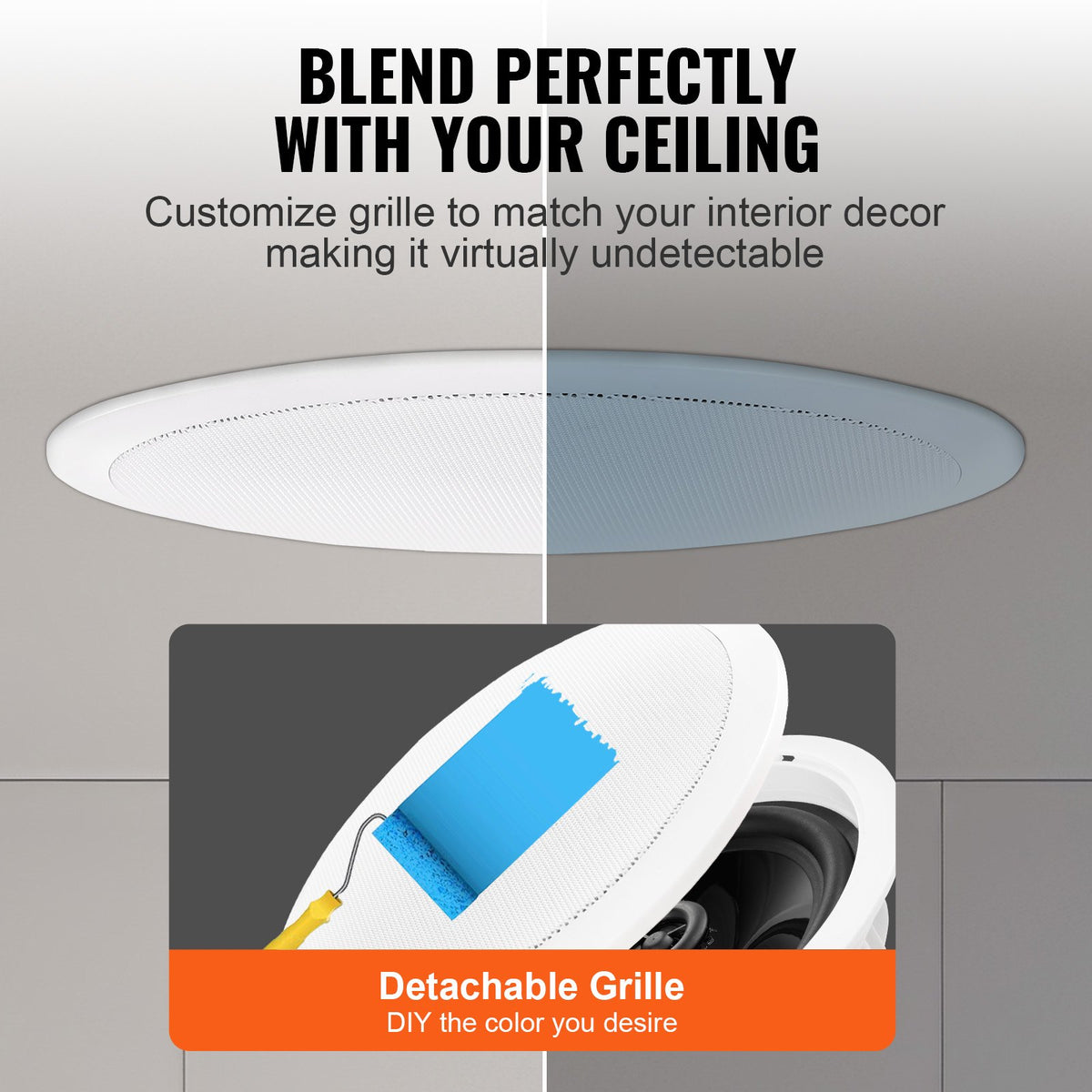 4 PC 6.5'' Bluetooth dans les haut-parleurs de plafond