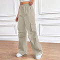 Spring And Summer Thin Elastic Waist Drawstring High Waist Cover Bag Design Loose Commuter