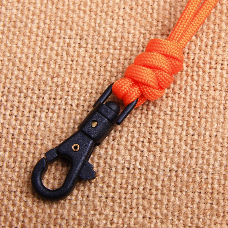 Porte-clés tissés à la main Lanyard lampe de poche Rope collier Core Parachute Cord tissé Lanyard