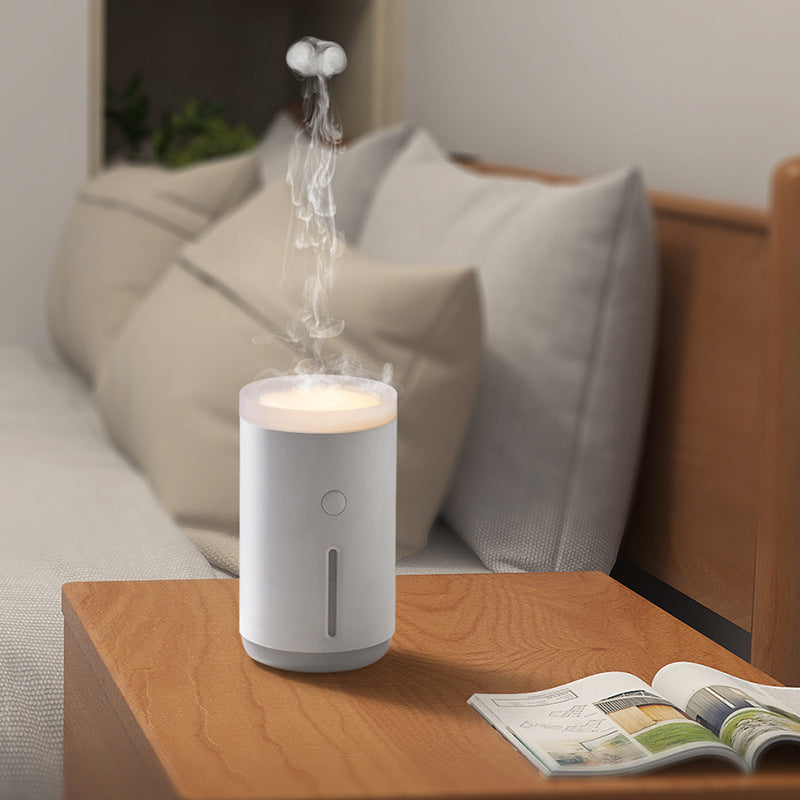 Humidificateur de cercle de craquage Grand volume de brouillard lampe d'atmosphère de bureau