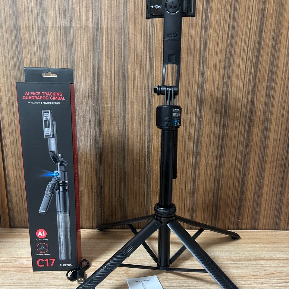 C17 Selfie Stick avec AI Face Tracking Bluetooth et Extendable Design Plus Tripod Functio